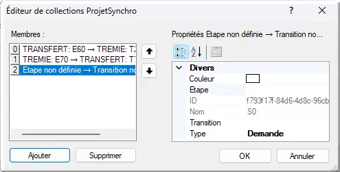 Etape non définie
